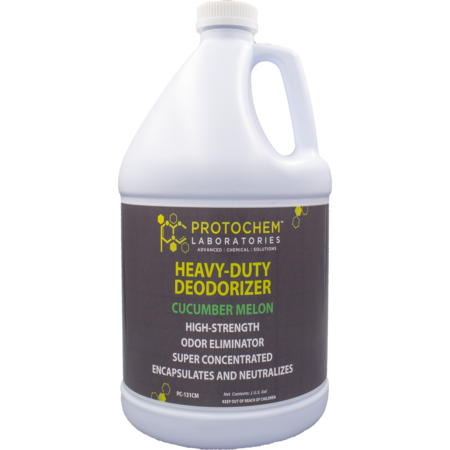 PROTOCHEM LABORATORIES Cucumber Melon Deodorizer And Cleaner Concentrate, 1 gal., PK4 PC-131CM-1